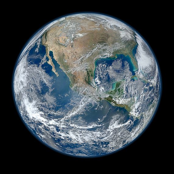 The "Blue Marble" - aka "North America from low orbiting satellite Suomi NPP"